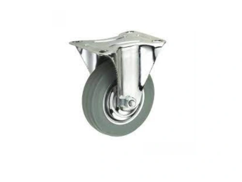 Колесо неповоротное серая резина FC 63 f 160 мм по ценам производителя в Краснодаре с доставкой по всей России