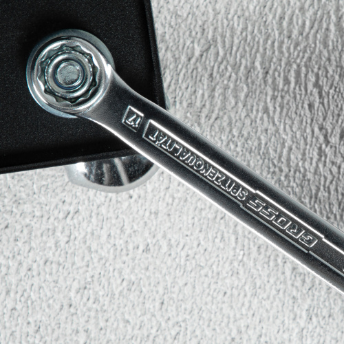 Ключ комбинированный 17 мм, CrV, холодный штамп Gross по ценам производителя в Краснодаре с доставкой по всей России