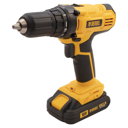 Дрель-шуруповерт аккумуляторная CDL-IB-18-02, Li-Ion, 18 В, 2 акк. Denzel по ценам производителя в Краснодаре с доставкой по всей России
