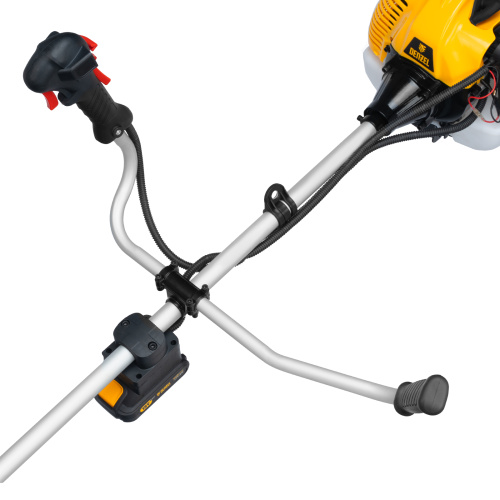 Триммер бензиновый DT-43E, 43 см3, неразъемная штанга, электростартер, состоит из 2 частей Denzel купить в Москве с доставкой по всей России | ProtosMarket.ru