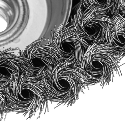 Щетка для УШМ, 125 мм, М14, "чашка", двухрядная, крученая проволока 0.35 мм Matrix по ценам производителя в Краснодаре с доставкой по всей России