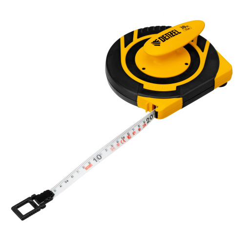 Рулетка геодезическая 30 м х 15 мм, закрытый корпус, фиберглассовая лента Denzel по ценам производителя в Краснодаре с доставкой по всей России