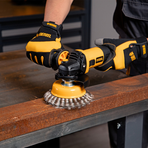 Машина шлифовальная угловая AG115-750, 750 Вт, 115 мм, 11000 об/мин Denzel по ценам производителя в Краснодаре с доставкой по всей России