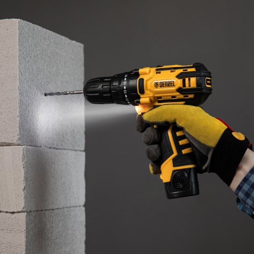 Дрель-шуруповерт аккумуляторная CDL-12CB, Li-Ion, 12 В, 1 акк. Denzel по ценам производителя в Краснодаре с доставкой по всей России