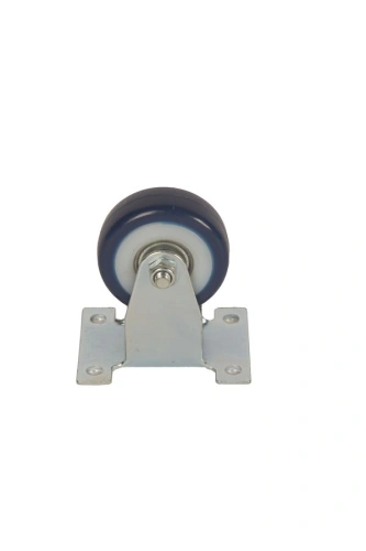 Колесо аппаратное неповоротное FCv 25 50 мм (синяя резина) по ценам производителя в Краснодаре с доставкой по всей России