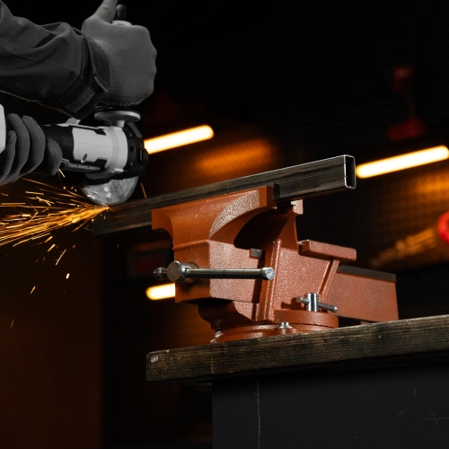 Тиски слесарные, 200 мм, поворотные, с наковальней Sparta по ценам производителя в Краснодаре с доставкой по всей России