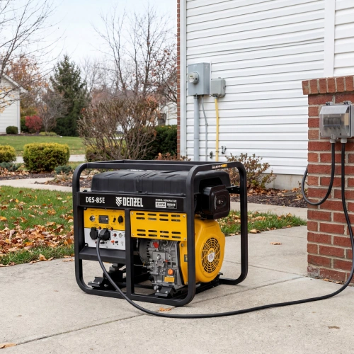 Генератор дизельный DES-85E, 8,5 кВт, 230 В, 16 л, электростартер Denzel по ценам производителя в Краснодаре с доставкой по всей России