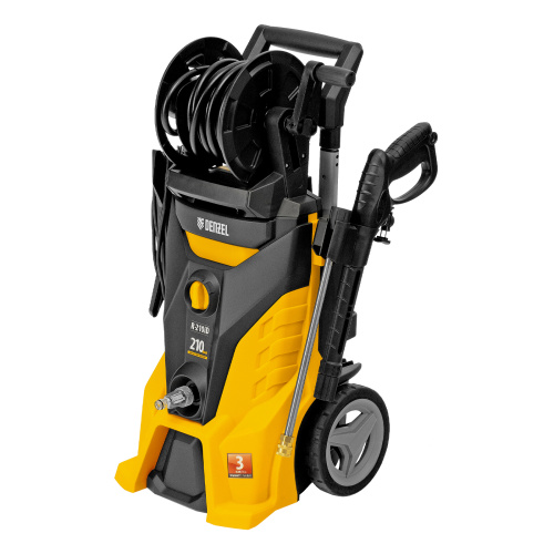 Моечная машина высокого давления R-210iD, 2600 Вт, 210 бар, 8.0 л/мин, асинхронный двигатель, барабан Denzel по ценам производителя в Краснодаре с доставкой по всей России