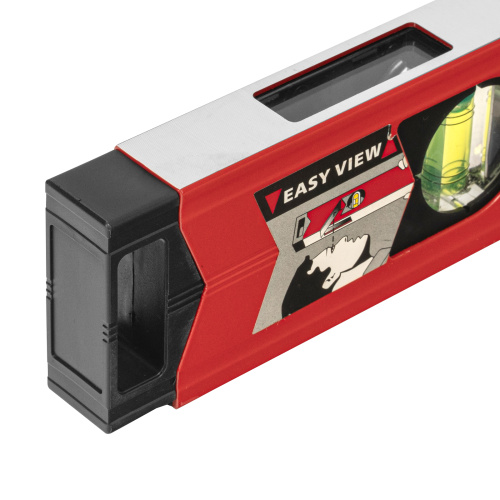 Уровень алюминиевый магнитный, 1000 мм, фрезерованный, 3 глазка (1 зеркальный) усиленный Matrix по ценам производителя в Краснодаре с доставкой по всей России