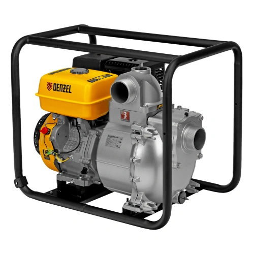 Мотопомпа бензиновая для грязной воды PX-80D, 15 л.с, 3", 1500 л/мин, глубина 8 м , напор 30 м Denzel по ценам производителя в Краснодаре с доставкой по всей России