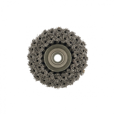 Щетка для УШМ, 100 мм, М14, "чашка", двухрядная, крученая проволока 0.8 мм Matrix по ценам производителя в Краснодаре с доставкой по всей России