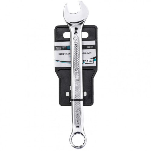 Ключ комбинированный, 14 мм, CrV, антислип Stels по ценам производителя в Краснодаре с доставкой по всей России