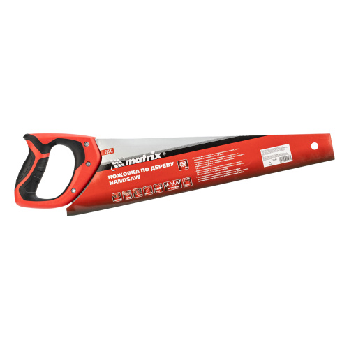 Ножовка по дереву, 450 мм, 7-8 TPI, зуб-3D, каленый зуб, двухкомпонентная рукоятка Matrix по ценам производителя в Краснодаре с доставкой по всей России