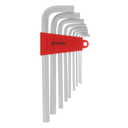 Набор ключей имбусовых HEX, 2-12 мм, CrV, 9 шт, удлиненныее с сатинированным покрытием Matrix по ценам производителя в Краснодаре с доставкой по всей России