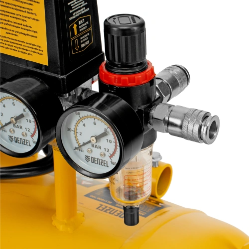 Компрессор безмасляный, малошумный DLS 3300/100, 3300 Вт,3x1100, 100 л, 570 л/мин ,блок управления Denzel по ценам производителя в Краснодаре с доставкой по всей России