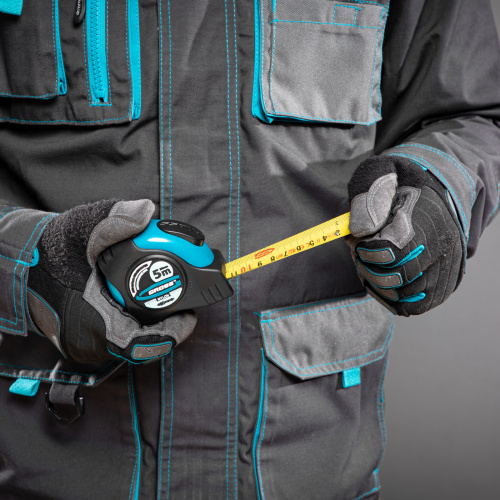 Рулетка "Schlagfest",5 м x 25 мм,магнитный обрезиненный зацеп,двусторонняя шкала,Нейлоновое покрытие,автоматическая фиксация Gross по ценам производителя в Краснодаре с доставкой по всей России