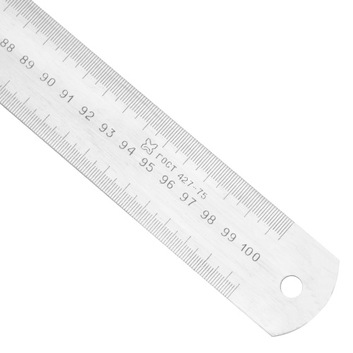 Линейка измерительная, 1000 мм, металлическая по ценам производителя в Краснодаре с доставкой по всей России