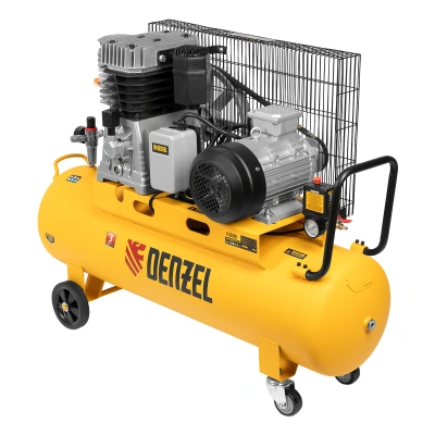 Компрессор воздушный, ременный привод BCI4000-T/100, 4.0 кВт, 100 литров, 690 л/мин Denzel по ценам производителя в Краснодаре с доставкой по всей России