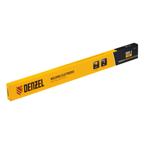 Электроды DER-3, диам. 4 мм, 1 кг, рутиловое покрытие Denzel по ценам производителя в Краснодаре с доставкой по всей России