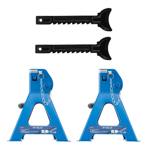 Подставки под автомобиль регулируемые, 3 т, H подъема 280-430 мм, 2 шт, Stels по ценам производителя в Краснодаре с доставкой по всей России