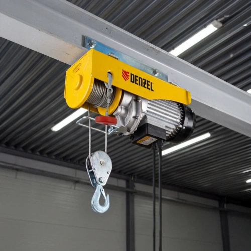 Тельфер электрический TF-500, 0.5 т, 1020 Вт, высота 12 м, 10 м/мин Denzel по ценам производителя в Краснодаре с доставкой по всей России