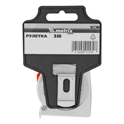 Рулетка Chrom,3 м x 13 мм,хромированный корпус Matrix по ценам производителя в Краснодаре с доставкой по всей России
