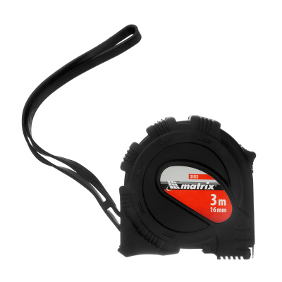 Рулетка Black,3 м х 16 мм,обрезиненный корпус Matrix по ценам производителя в Краснодаре с доставкой по всей России