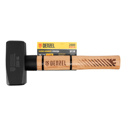 Кувалда, 2000 г, кованая головка, буковая рукоятка Denzel по ценам производителя в Краснодаре с доставкой по всей России