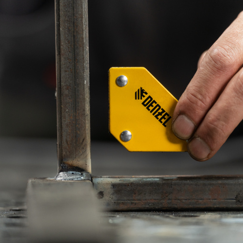 Набор из 2 магнитных сварочных фиксаторов и магнитной клеммы "масса" Denzel по ценам производителя в Краснодаре с доставкой по всей России