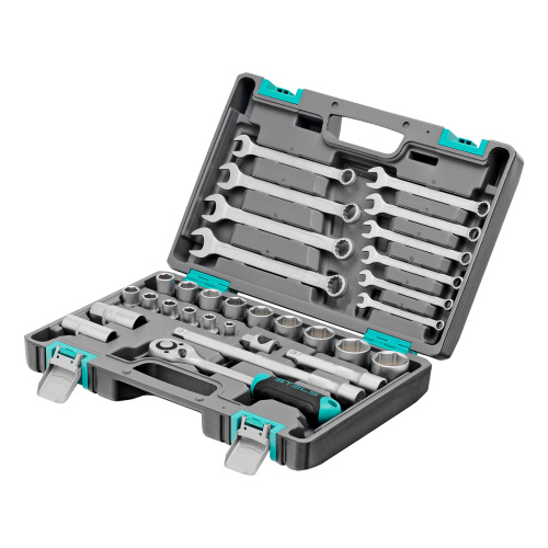 Набор инструментов, 1/2", CrV, пластиковый кейс 31 предмет Stels по ценам производителя в Краснодаре с доставкой по всей России