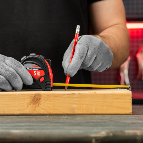 Рулетка Status Magnet 3 fixations,5 м х 25 мм,обрезиненный корпус,зацеп с магнитом Matrix по ценам производителя в Краснодаре с доставкой по всей России