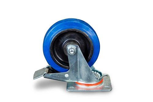 Колесо поворотное резина SRCLb 55 125 мм с тормозом (F) по ценам производителя в Краснодаре с доставкой по всей России