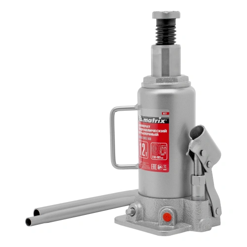Домкрат гидравлический бутылочный, 12 т, высота подъема 230-465 мм Matrix по ценам производителя в Краснодаре с доставкой по всей России
