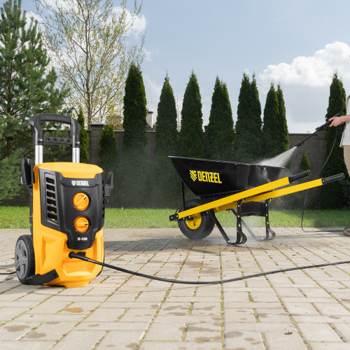 Моечная машина высокого давления R-180, 2200 Вт, 180 бар, 380 л/ч, колесная Denzel по ценам производителя в Краснодаре с доставкой по всей России