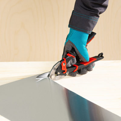 Ножницы по металлу "Piranha", 250 мм, прямой и левый рез, сталь СrMo, двухкомпонентные рукоятки Gross по ценам производителя в Краснодаре с доставкой по всей России