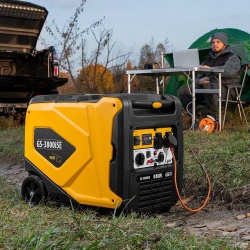 Генератор инверторный GS-3800iSE, 3,8 кВт, 230 В, закрытый корпус,электростартер Denzel по ценам производителя в Краснодаре с доставкой по всей России