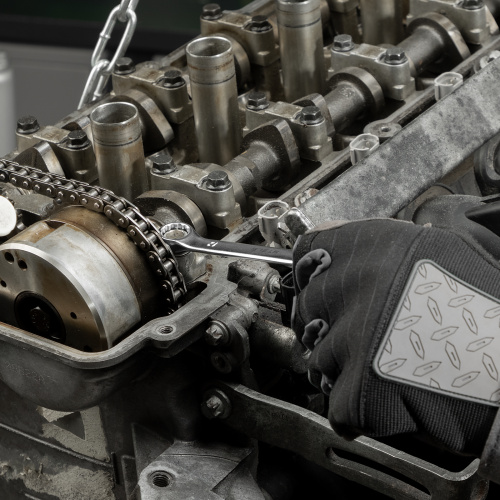 Набор ключей комбинированных 6-22 мм, 12 шт, CrV, матовый хром Stels по ценам производителя в Краснодаре с доставкой по всей России