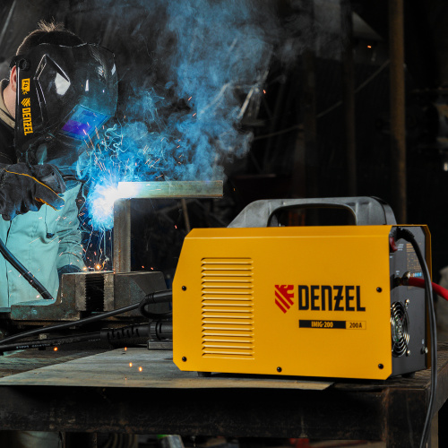 Аппарат инвертор. полуавтомат. cварки IMIG-200, 200 А, ПВ 60%, катушка 5 кг Denzel по ценам производителя в Краснодаре с доставкой по всей России