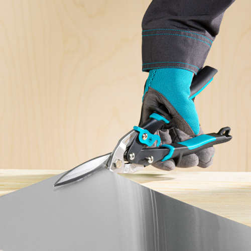 Ножницы по металлу "Piranha", 270 мм, прямой проходной рез, сталь СrMo, двухкомпонентные рукоятки Gross по ценам производителя в Краснодаре с доставкой по всей России