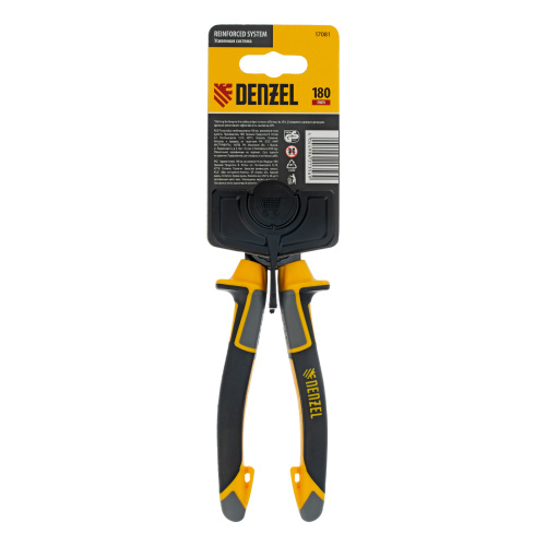 Плоскогубцы комбинированные 180 мм, трехкомпонентные рукоятки Denzel по ценам производителя в Краснодаре с доставкой по всей России