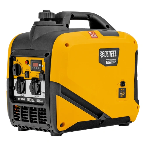 Генератор инверторный GS-3000iS, 3,0 кВт, 230 В, закрытый корпус, ручной старт DENZEL по ценам производителя в Краснодаре с доставкой по всей России