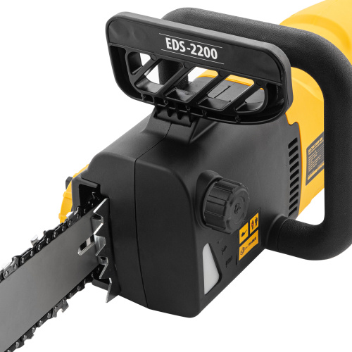 Пила цепная электрическая EDS-2200, 2.2 кВт,продольная, шина 45 см, шаг 3/8, паз 1.3 мм, 62 звена Denzel по ценам производителя в Краснодаре с доставкой по всей России