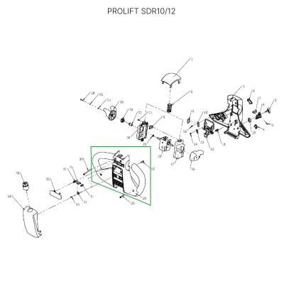 Корпус ручки для самоходных штабелеров SDR/SDK и самоходной тележки SD20 по ценам производителя в Краснодаре с доставкой по всей России
