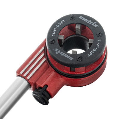 Набор клуппов 1/4-1/2-3/4-1-1.25"+ плашкодержатель с трещоткой, 8 предметов Matrix по ценам производителя в Краснодаре с доставкой по всей России