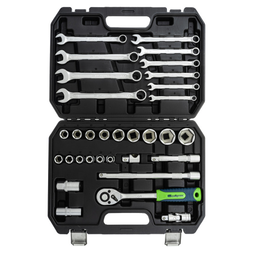 Набор инструментов, 1/2", пластиковый кейс, 32 предмета// Сибртех по ценам производителя в Краснодаре с доставкой по всей России