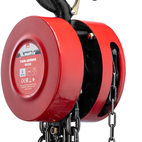 Таль цепная, 5 т, H подъема 3 м, расстояние между крюками 600 мм Matrix по ценам производителя в Краснодаре с доставкой по всей России
