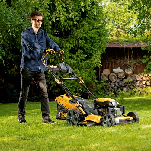 Газонокосилка бензиновая GLD-520SP-VE, 196 см3, ширина 52 см, привод, вариатор, электрический старт, 60 л Denzel по ценам производителя в Краснодаре с доставкой по всей России