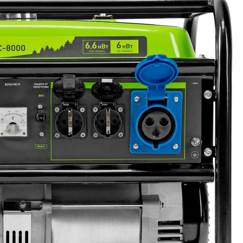 Генератор бензиновый БС-8000, 6,6 кВт, 230В, четырехтактный, 25 л, ручной стартер Сибртех по ценам производителя в Краснодаре с доставкой по всей России
