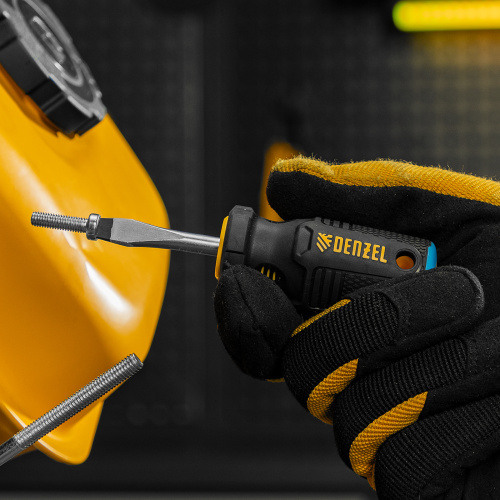 Отвертка SL6x38 мм, CrV, трехкомпонентная рукоятка Denzel по ценам производителя в Краснодаре с доставкой по всей России