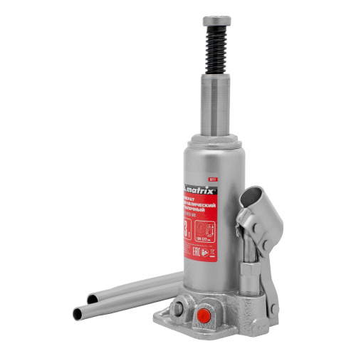 Домкрат гидравлический бутылочный, 3 т, высота подъема 194-372 мм Matrix по ценам производителя в Краснодаре с доставкой по всей России